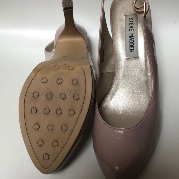 Steve Madden Nude slingback platform 4inch heels - Picture 5 of 5